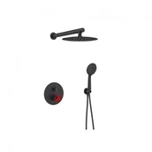 Baterie wannowe i prysznicowe - Metal-Hurt Deszczownia Podtynkowa Loftea Black Red - miniaturka - grafika 1