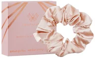 Ozdoby do włosów - Crystallove Crystallove Akcesoria do włosów Gumka na włosy z jedwabiu Gold - miniaturka - grafika 1