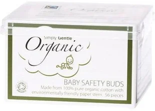 Simply Gentle Bezpieczne Patyczki do Uszu dla Dzieci (56 szt.) - KARTON 24 opakowania - Waciki, płatki i patyczki kosmetyczne - miniaturka - grafika 2