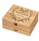 Gadżety dla niej i dla niego - Murrano Akcesoria do wina dedykacja zestaw dla niej na urodziny ZDW4-034 - miniaturka - grafika 1