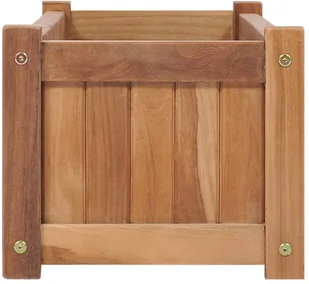 vidaXL Podwyższona donica 100x30x25 cm, lite drewno tekowe - Donice - miniaturka - grafika 4