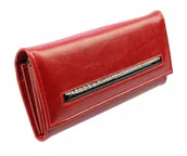 Portfele - PolskaGalanteria.pl Portfel Damski PolskaGalanteria Długi Max z Klamrą Skóra Naturalna KP D18 Wzór II - miniaturka - grafika 1