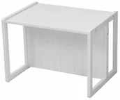 Krzesełka i taborety dla dzieci - Roba Ławka do siedzenia w stylu wiejskim, biała, obracana na 2 wysokościach siedziska lub jako stolik dla dzieci - miniaturka - grafika 1