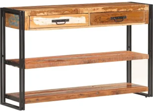 vidaXL Szafka, 120x30x75 cm, lite drewno z odzysku 321804 - Szafki do salonu - miniaturka - grafika 10