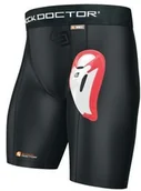 Unihokej - Shock Doctor Szorty z kompresji shockdoctor młodych ochraniacz krocza BioFlex Cup, czarny, xl 221-BK-BXL - miniaturka - grafika 1