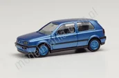 Kolekcjonerskie modele pojazdów - Herpa VW Golf III VR6, niebieski metalik Herpa 034074-002 - miniaturka - grafika 1