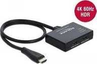 Rozgałęźniki - Delock HDMI Splitter 1 x HDMI in&gt 2 x HDMI out 4K 60 Hz 87747 RDVCDT62 87747 - miniaturka - grafika 1