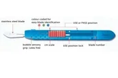 Urządzenia medyczne - Gima GIMA "SAFETY"DISPOSABLE SCALPELS - Skalpele sterylne Skalpele jednorazowe sterylne rozmiar - miniaturka - grafika 1