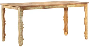 vidaXL Stół jadalniany, 160 x 80 x 76 cm, lite drewno z odzysku - Stoły - miniaturka - grafika 6