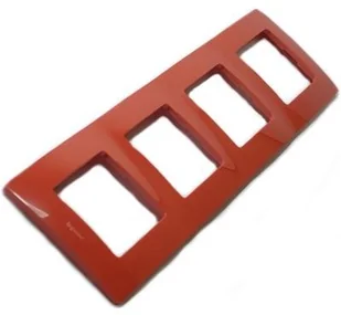Legrand Niloe Ramka czterokrotna czerwona 665024 - Klawisze i ramki - miniaturka - grafika 4