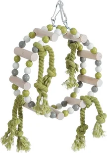 Zolux huśtawka drewniane kółko ze sznurkami, różne wzory Dostawa GRATIS od 99 zł + super okazje - Klatki i wyposażenie dla ptaków - miniaturka - grafika 4