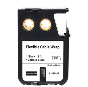 DYMO RHINO strefadrukarek.pl Taśma do XTL nylonowa 1868806 biała czarny nadruk 12mm x 7m - zamiennik PROMOCJA! XTL-1868806 - Dodatki do drukarek i skanerów - miniaturka - grafika 4