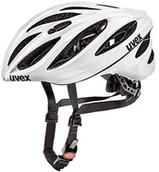 Kaski rowerowe - UVEX kask rowerowy Boss Race, biały/błyszczący, biały, 5560 cm UH912L - miniaturka - grafika 1