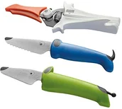 Sztućce dla dzieci - KUHN RIKON 21270 Kinderkitchen zestaw 3-częściowy, ze stali nierdzewnej, wielokolorowa, 4 x 4 x 7,5 cm, 3 jednostki 21270 - miniaturka - grafika 1