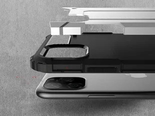 Alogy Etui Hard Armor do Apple iPhone 11 Pro Max srebrne 7152X27 - Etui i futerały do telefonów - miniaturka - grafika 6