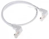 Kable - ABCVISION Pachcord RJ45/0.5-KK/W biały kat.5e 0.5m RJ45/0.5-KK/W - miniaturka - grafika 1