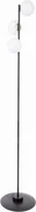 Lampy stojące - Sigma lampa stojąca loft na 3 żarówki 50203 GAMA czarna lampa podłogowa do salonu klosze białe kule 50203 - miniaturka - grafika 1