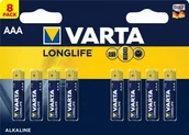 Baterie i akcesoria - Varta 8x Baterie alkaliczne Longlife LR3/ AAA VA536 - miniaturka - grafika 1
