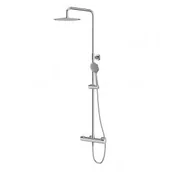 Zestawy prysznicowe - CERSANIT CERSANI S951-340 KOLUMNA NATRYSKOWA CITY OWALNA Z BATERIĄ TERMOSTATYCZNĄ CHROM - miniaturka - grafika 1