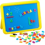 Tablice dla dzieci - Miniland Duża tablica dwustronna magnetyczna - miniaturka - grafika 1