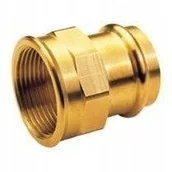 Łączniki, trójniki, kształtki - Mufa przejściowa 22x1/2 brąz >b< Press - miniaturka - grafika 1