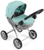 Wózki dla lalek - Bayer Chic Chic wózek LILLI mentol jasnoszary - miniaturka - grafika 1