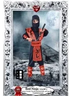 Stroje karnawałowe - PARTY TINO STRÓJ NINJA CZERWONY ST556_110/116 ST556_110/116 - miniaturka - grafika 1