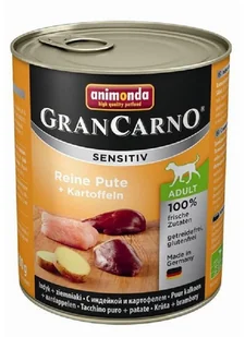 Animonda Gran Carno Sensitiv Indyk + Ziemniaki 800G - Mokra karma dla psów - miniaturka - grafika 4