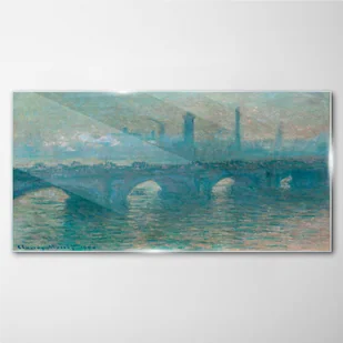 PL Coloray Obraz na Szkle Waterloo Bridge Monet 120x60cm - Obrazy i zdjęcia - miniaturka - grafika 3