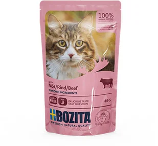 Bozita Kawałki w sosie z wołowiną saszetka) 12x85g 42638-uniw - Mokra karma dla kotów - miniaturka - grafika 2