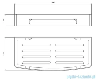 Omnires Uni koszyk prysznicowy mocowany do ściany złoty UN10331GL | - Wieszaki łazienkowe - miniaturka - grafika 2