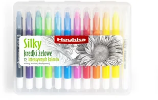 Heykka Kredki żelowe 12kol Silky Heykka - Przybory szkolne - miniaturka - grafika 2