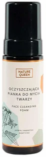 NATURE QUEEN NATURE QUEEN TONIK PIANKA OCZYSZCZAJĄCA 175ML - Pianki do mycia twarzy - miniaturka - grafika 2