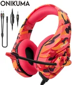 Słuchawki - ONIKUMA K1 PS4 zestaw słuchawkowy słuchawki do gier Stereo Casque na ipada telefon komórkowy nowy - miniaturka - grafika 1