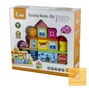 Viga VIGA 50043VG KLOCKI ZBUDUJ MIASTO 1798 - Układanki dla dzieci - miniaturka - grafika 6