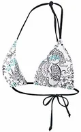Stroje kąpielowe - Beco damski trójkątny top, z wyjmowanymi wkładkami, nadaje się jako bikini B lub C wielokolorowa biały/kośćrowy 34 36150 - miniaturka - grafika 1