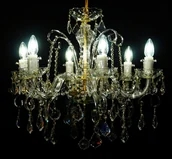 Lampy sufitowe - Elita bohemia Żyrandol kryształowy 6-ramienny - Bohemia L 143/6/04 - miniaturka - grafika 1