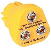 Akcesoria do lutowania - Velleman WTYCZKA UZIEMIAJĄCA (EUROPA) DO MATY ANTYSTATYCZNEJ AS18 - miniaturka - grafika 1