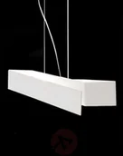 Lampy sufitowe - Linea Light Ekstrawagancka lampa wisząca Zig Zag biała - miniaturka - grafika 1