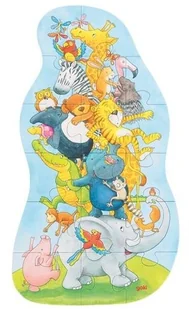 Goki Puzzle XXL - Piramida Zwierząt 17 el. - Puzzle Goki Puzzle XXL - Piramida Zwierząt 17 el. - Puzzle - miniaturka - grafika 2
