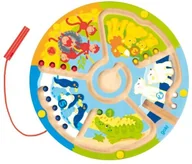 Układanki dla dzieci - Goki Labirynt magnetyczny zwierzęta i cyfry 58716 - miniaturka - grafika 1
