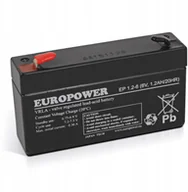 Akcesoria do alarmów - Europower Akumulator Agm Alarm 1.2Ah 6V EP1.2-6 - miniaturka - grafika 1