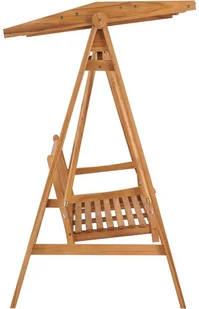 vidaXL Huśtawka ogrodowa, 170 cm, lite drewno tekowe - Huśtawki - miniaturka - grafika 3