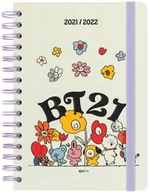 Kalendarze - BT21 Line Friends BT21 - Kalendarz / Planner szkolny 2021/2022 (biały) AGESVA52106 - miniaturka - grafika 1