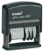 Pieczątki - Trodat Printy 4817/B data łącznie z dzień tygodnia wysokość czcionki, daty, 3.8 MM, do stempli czarna (wcześniej 4812) 092399822066 - miniaturka - grafika 1