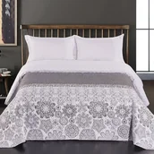 Narzuty - DecoKing DecoKing Narzuta na łóżko Alhambra szary, 220 x 240 cm - miniaturka - grafika 1