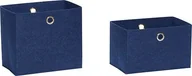 Pudła i pojemniki do przechowywania - Hübsch Koszyk Hübsch niebieski filcowy 2 szt. 680601 - miniaturka - grafika 1