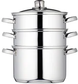 Szybkowary - Kitchen Craft ClearView 3-stoeckiger parowar wykonana ze stali nierdzewnej, 22 cm KCCVSTEAM22 - miniaturka - grafika 1