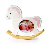 Ramki na zdjęcia - NA TEST Ramka 10x15 dekoracyjna różowa Koń biegunach RB1146(1) - miniaturka - grafika 1