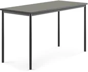 Meble do szkół i przedszkoli - AJ Produkty Stół SONITUS, 1600x700x900 mm, ciemno szare linoleum, antracyt - miniaturka - grafika 1